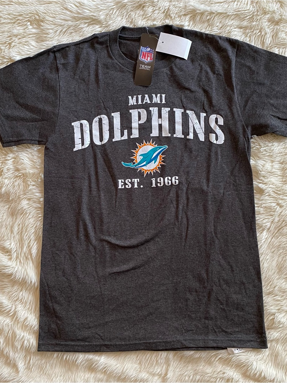 NEW NWT Men’s NFL Miami Dolphins EST. 1966 Majestic T Shirt | Small